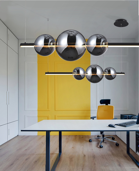 Loftowa  lampa wisząca Sandra LED 48W 3000K przydymiona