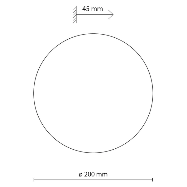 Okrągły kinkiet naścienny Luna 5910 round do jadalni beżowy