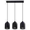 Potrójny wiszący żyrandol Nilo LP-0110/3L BK do jadalni czarny