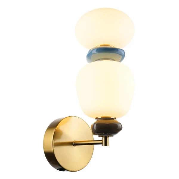 Kinkiet ceramiczny kamienie Evans WL-94981-1B-GD LED 12W 3000K złoty