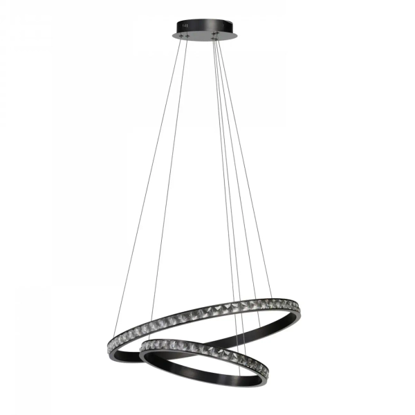 Ringowa lampa wisząca nowoczesna nad stół AZALEA LED 41W 3000K AZ6773 czarna aluminiowa