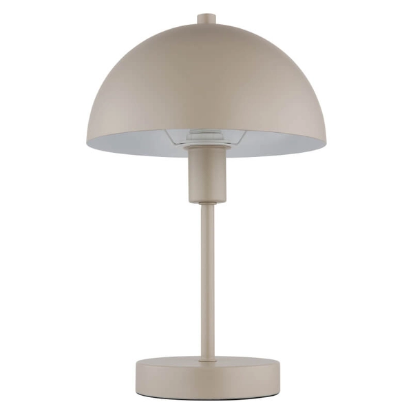 Stołowa lampa do salonu Atoma 24009S kopuła grzybek szara