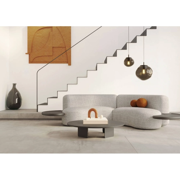 Salonowa lampa wisząca szklana AVIA 11156108 Kaspa loft czarna