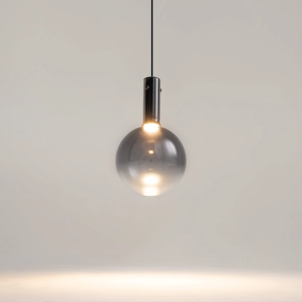 Lampa wisząca Nebula MOD182PL-L4B3K LED 4W 3000K czarna przydymiona