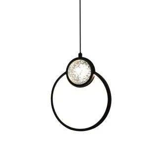 Wisząca lampa kula Lacrima 31-35592 LED 15W 3000K do salonu czarna