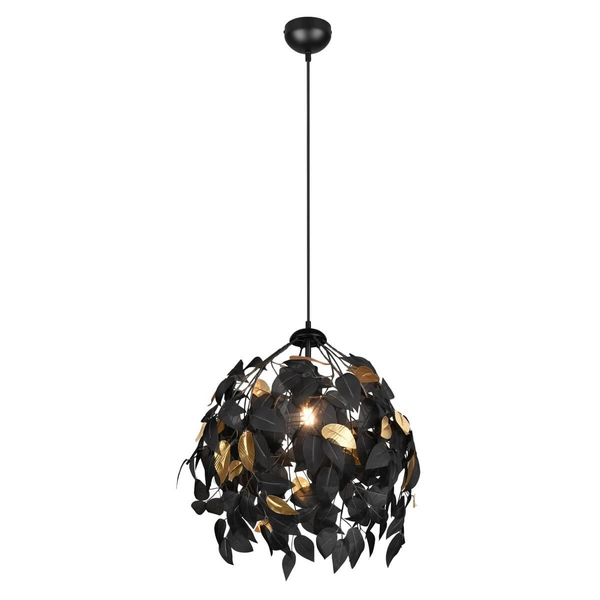 Wisząca lampa Leavy R10461932 RL Light dekoracyjna liście czarna