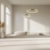 Nad łóżko wisząca lampa 2007 LED 53W 3000K ringowa złoty