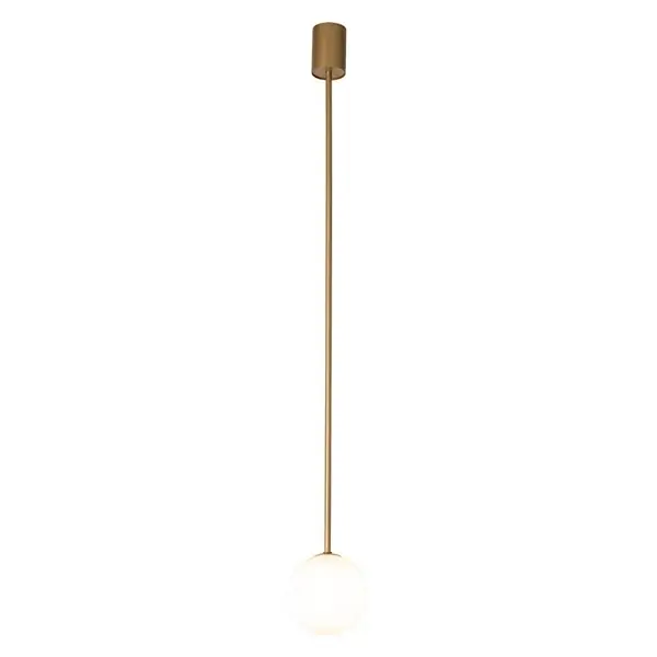Lampa wisząca Kier 10306 szklana ball do salonu biała złota