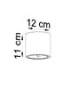 LAMPA sufitowa SL.0697 metalowa OPRAWA spot natynkowy tuba downlight czarny