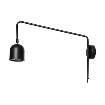 Regulowany kinkiet metalowy GASPAR 21054102 loftowa lampa czarna