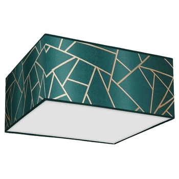Zielony plafon ZIGGY MLP7574 Milagro abażurowa lampa sypialniana