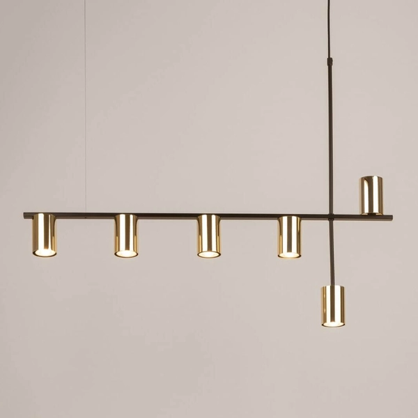 Wisząca lampa reflektory Vendo 33696 Sigma metalowa czarna złota