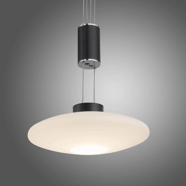 Czarna lampa wisząca Lautada kaskada LED 22,5W 3000K ściemnialna