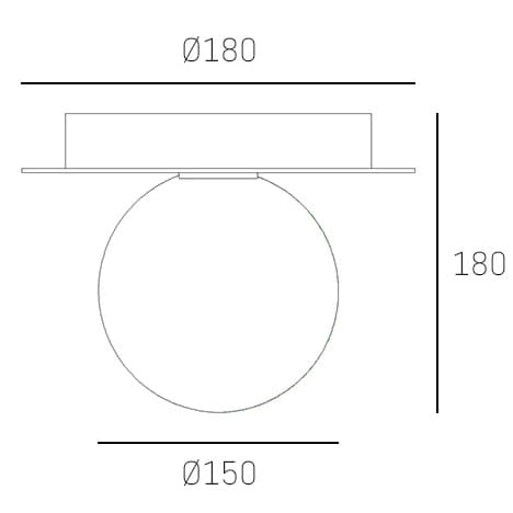 Klasyczny kinkiet Cape Town w01766ch Cosmolight ball metal szkło srebrny biały