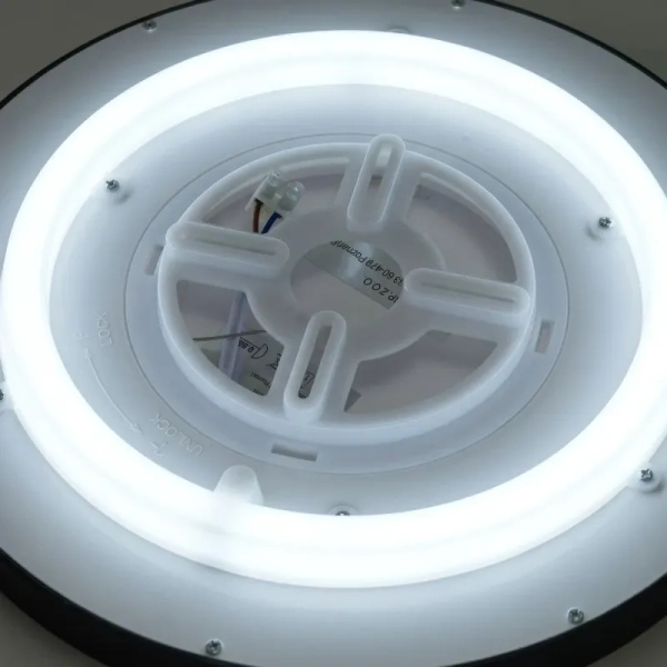 Minimalistyczny plafon ARNOR czarny biały AZ6539 18W LED 3000-6000K
