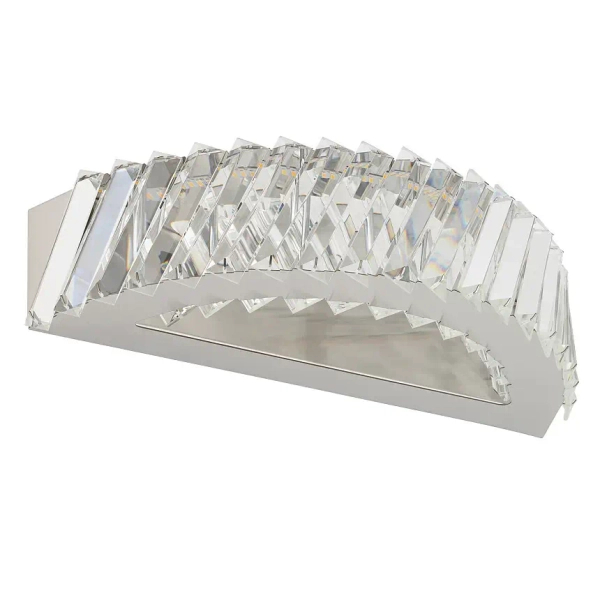Kinkiet ścienny kryształowy LUXORA 11710 LED 15W 3000K nikiel