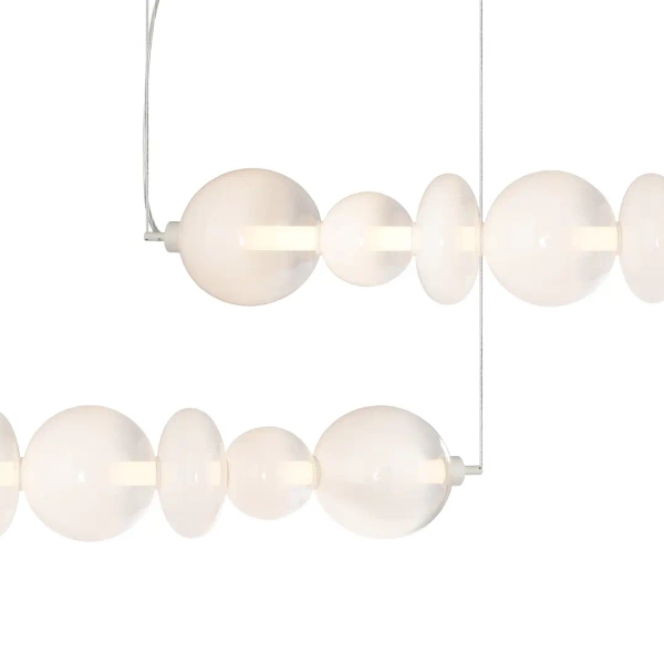 Wisząca lampa do sypialni DAPHNE ML0864 LED 40W 3000K biała złota