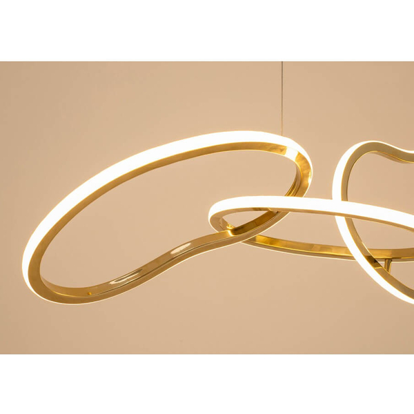 Wisząca lampa LED Jazz MSE1501100185 Moosee 75W 3000K nieregularna złota