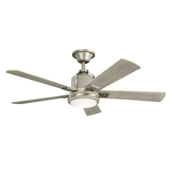 Wiatrak sufitowy z lampą LED Colerne nikiel KLF-COLERNE-52-BN 10W 4000K z pilotem