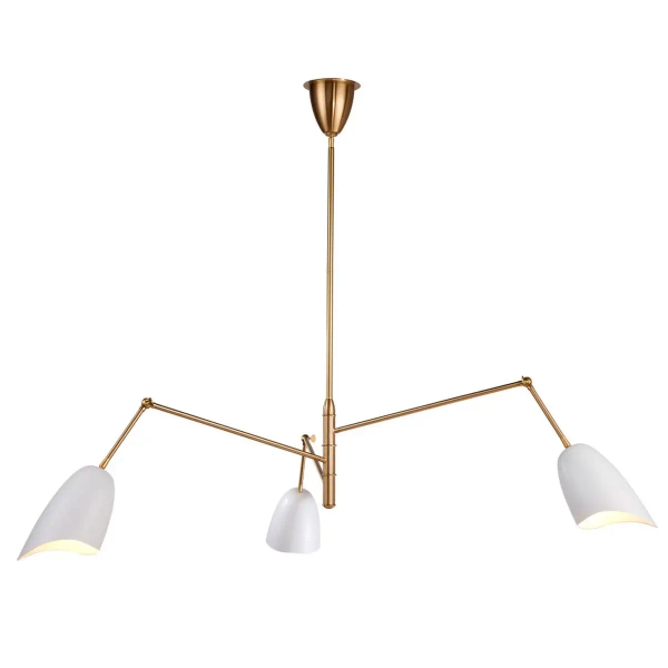 Lampa sufitowa regulowana RAGNO ST-8625P white mosiądz biała