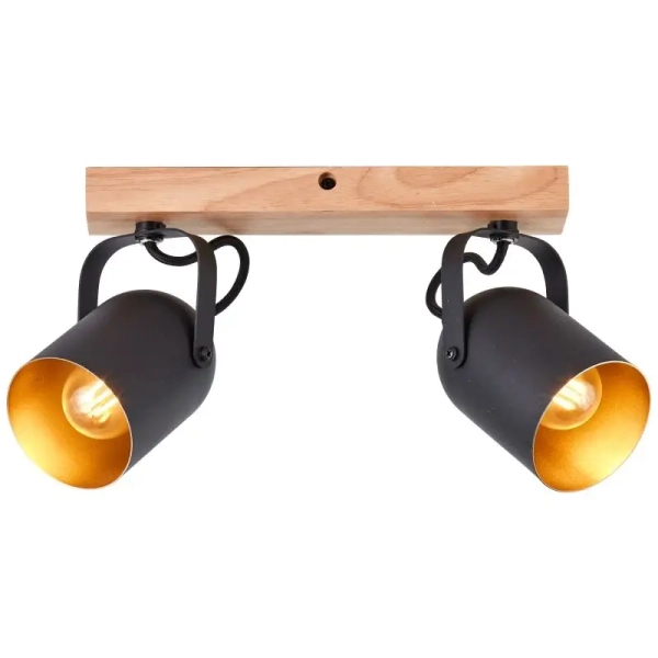 Regulowana lampa sufitowa Tronte 99796/86 metalowa złoty czarny