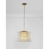 Kryształowa wisząca lampa MELUNTO LE45151 glamour na łańcuchu złota