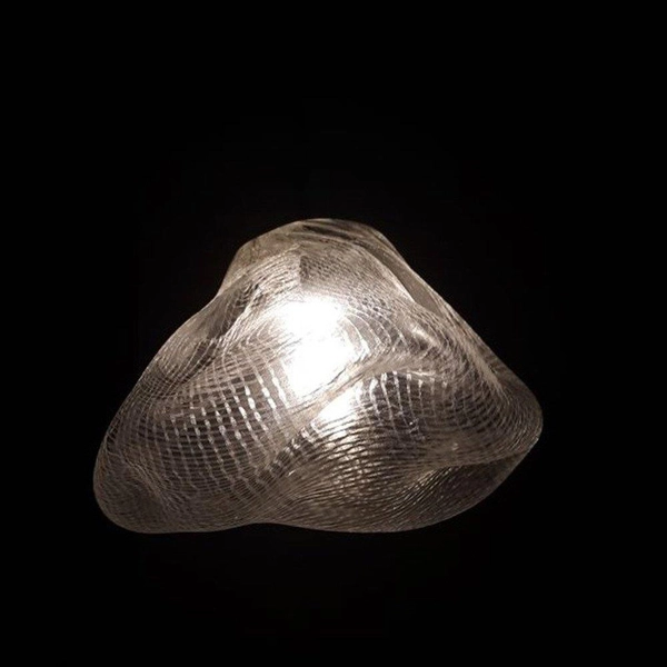 Wisząca lampa szklana Icy ST-6121-S Step bryła lodu transparentna