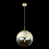 LAMPA wisząca VARUS 15857 Globo OPRAWA kula ball szklana złota przezroczysta