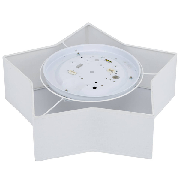 Natynkowa lampa Star 4514 gwiazdka do salonu metalowa biała