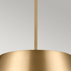 Mosiężna lampa wisząca Luella KL-LUELLA-3P-BNB Kichler metalowa mosiądz