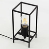 Industrialna LAMPKA stojąca MELANDO TB-3343-1S-BK Italux stołowa LAMPA gabinetowa czarna