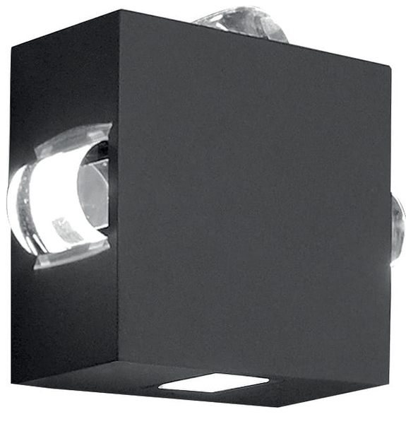 Kinkiet elewacyjny AGNER-4W Elstead LED 60W 3000K kostka grafit