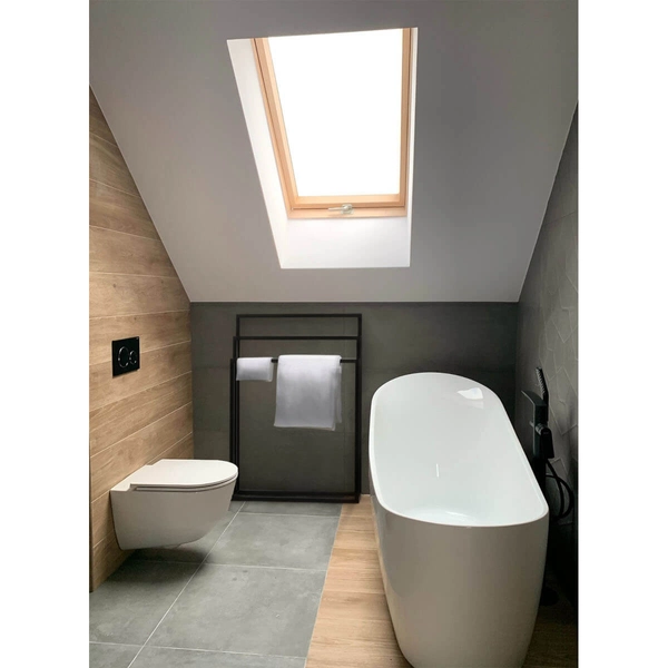 Potrójny wieszak Kaja Home KS-11 WIESZAK TOWEL III metalowy czarny