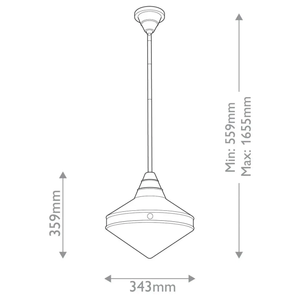 Kuchenna lampa wisząca nad blat Willard QN-WILLARD-P-UBZ-PG czarna
