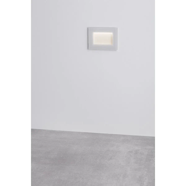 Ścienna lampa podtynkowa BEROLCO LE75327 LED 3W 3000K IP65 biała