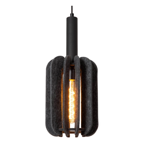 Lampa wisząca Rafal 45492/13/36 nad kanapę filc czarna szara