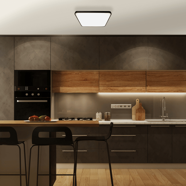 Sufitowa lampa nowoczesna Fabio LED 35W 4000K czarna square