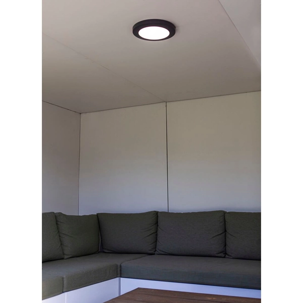 Okrągły plafon tarasowy KAYAH 6392202457 Lutec LED 16,5W 3000K IP54 szary