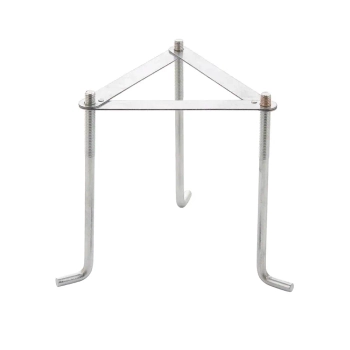 Element montażowy do słupków LOUVRE 81014 metalowy srebrny