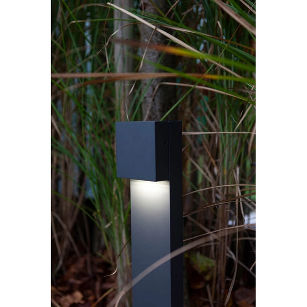 Ogrodowy słupek stojący GEMINI 7104001118 Lutec LED 9,5W 4000K IP54 szary