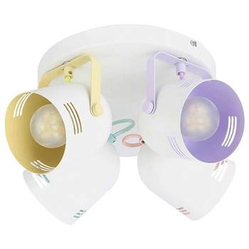 Sufitowa LAMPA plafon MINUET 7014 Rabalux regulowana OPRAWA pastelowe reflektorki kolorowa