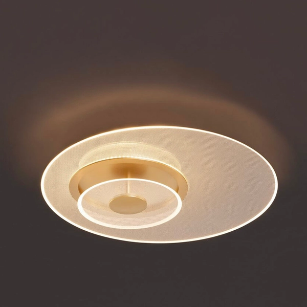 Lampa sufitowa HUARAL LE44442 LED 29W 3000K dyski przezroczysta złota