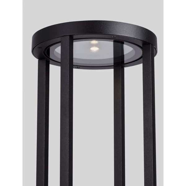 Szklana lampa podłogowa TAZORIA LE75171 LED 9W 3000K IP65 antracyt