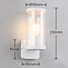 Metalowa lampa ścienna Bonito R21596131 IP44 tuba biały