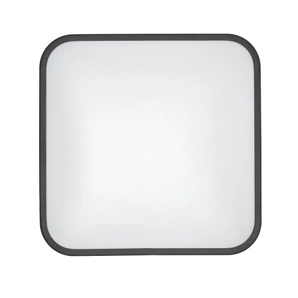 Minimalistyczna lampa sufitowa AGNES SQUARE 10984 LED 16W 4000K IP44 czarna