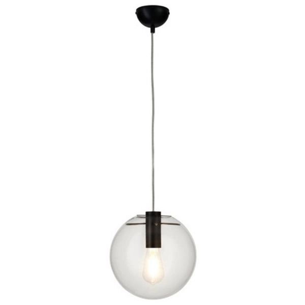 Skandynawska lampa wisząca Tonda ST-8722P-S black Step kula przezroczysta