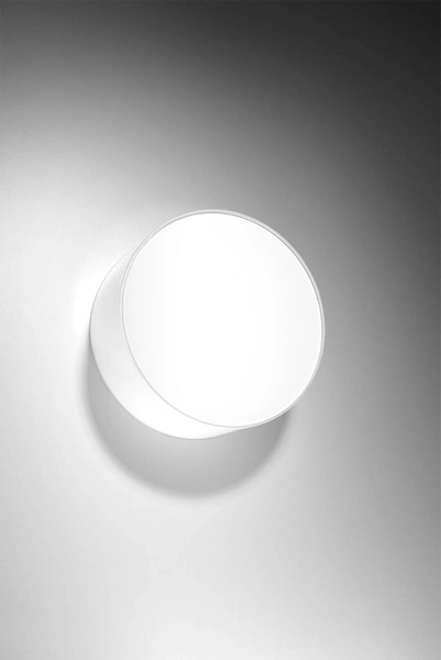 Kinkiet LAMPA ścienna SL.0129 okrągła OPRAWA koło plafon biały