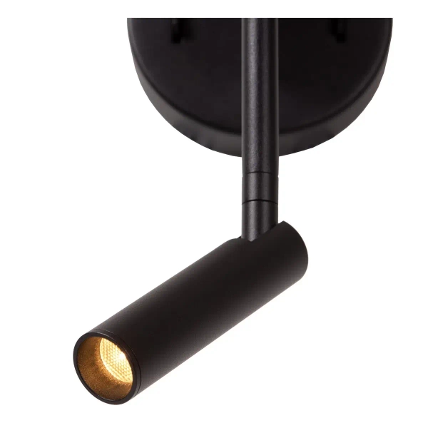 Kinkiet ścienny metalowy Magic 68211/82/30 Lucide LED 3W 2700K tuba czarna