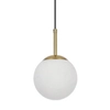 Salonowa lampa wisząca Dorado LP-002/1P kula złoty biały