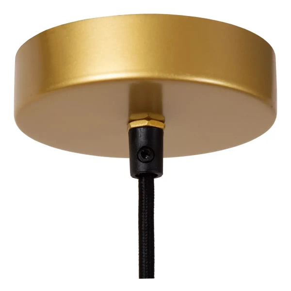 Ekologiczna lampa zwis TASMAN 10420/32/72 Lucide do salonu beżowa mosiądz